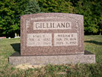 Alma and Williem E. Gilliland tombstone