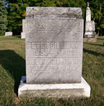 Belle and Peter Gilliland tombstone