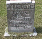 Warren and Catherine Gilliland tombstone